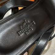 Uubags | Hermes Ivresse 65 high heel sandal in black calfskin 6.5cm - 2