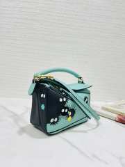 Uubags | Loewe x Studio Ghibli Collabo Spirited Away Susuwatari Puzzle Bag Mini In Mint Green 18cm - 2