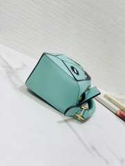 Uubags | Loewe x Studio Ghibli Collabo Spirited Away Susuwatari Puzzle Bag Mini In Mint Green 18cm - 4