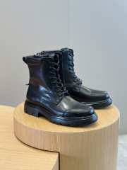 Uubags | Ferragamo Combat boot with maxi-tongue in black  - 4