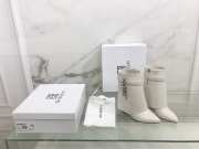 Uubags | Givenchy Shark Lock Ankle Boots In White Leather 9cm - 5