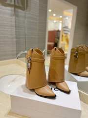 Uubags | Givenchy Shark Lock Ankle Boots Light Brown Leather 9cm - 4