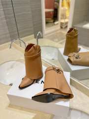 Uubags | Givenchy Shark Lock Ankle Boots Light Brown Leather 9cm - 3