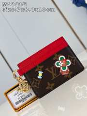 Uubags | Louis Vuitton M12215 Charms Card Holder In Candy Red 10.2x7.3x0.3cm - 1