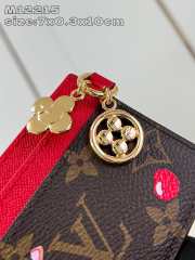 Uubags | Louis Vuitton M12215 Charms Card Holder In Candy Red 10.2x7.3x0.3cm - 3