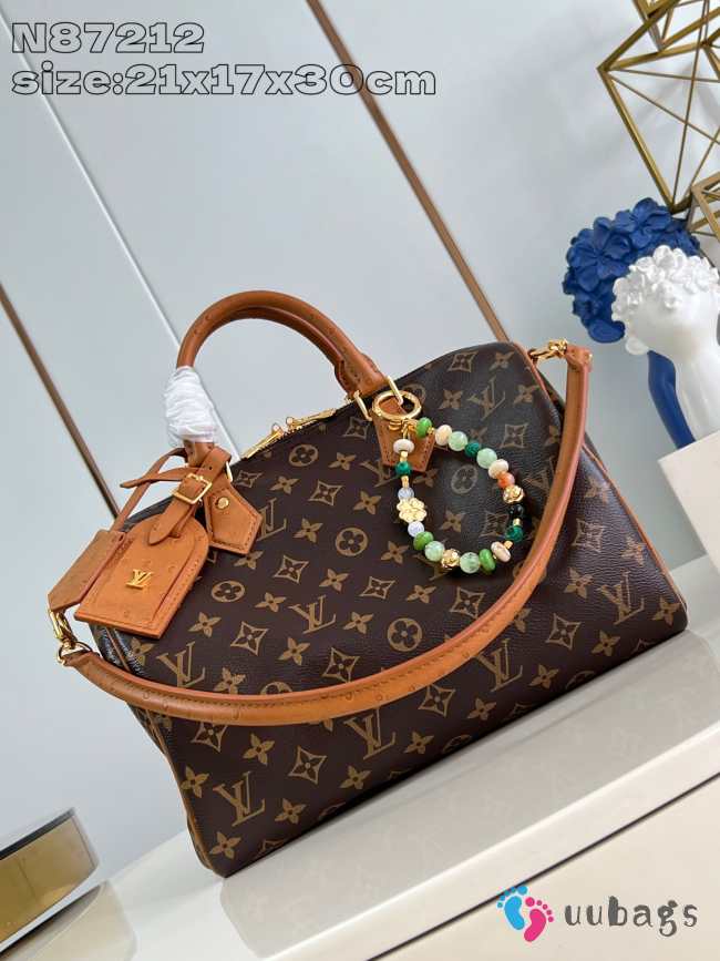 Uubags | Louis Vuitton N87212 Speedy Soft 30 Boho Tan Monogram Coated Canva 30x21x17cm - 1