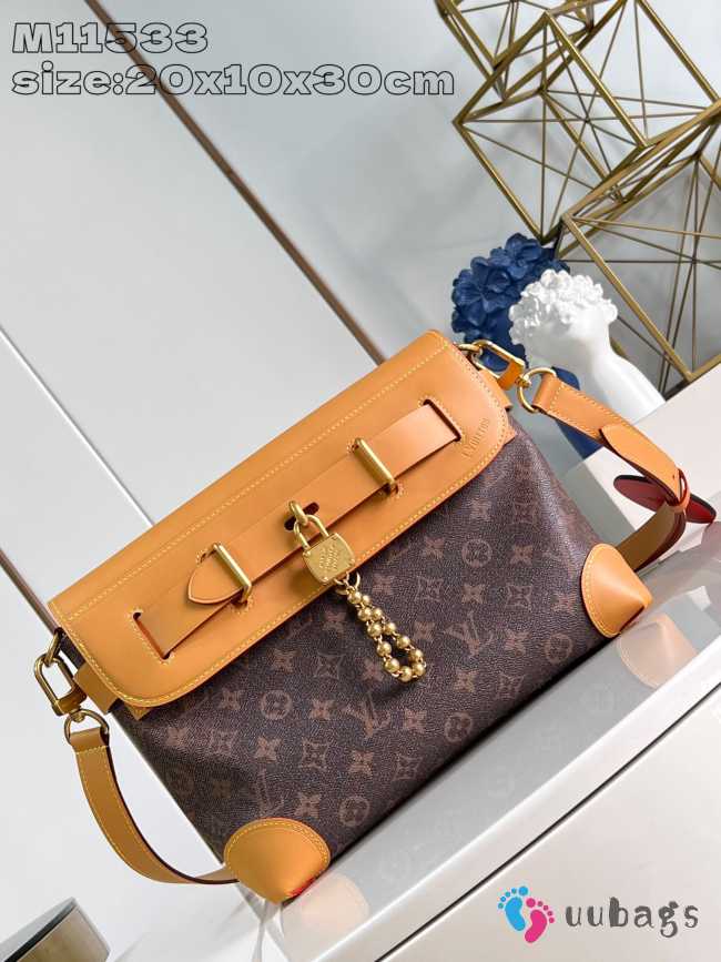 Uubags | Louis Vuitton M11533 Steamer crossbody monogram dust coated canvas bag 20x10x30cm - 1