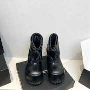 Uubags | Balenciaga Alaska Low padded boots in black lambskin leather - 2