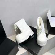 Uubags | Balenciaga Alaska Low Boot in white nylon - 4