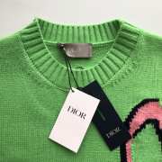 Uubags | Dior and Lewis Hamilton Sweater Green Virgin Wool and Cashmere Intarsia - 4