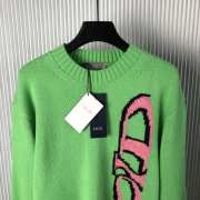 Uubags | Dior and Lewis Hamilton Sweater Green Virgin Wool and Cashmere Intarsia - 3