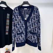 Uubags | Dior Oblique Cardigan Blue Virgin Wool Jacquard - 1