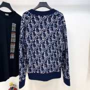 Uubags | Dior Oblique Cardigan Blue Virgin Wool Jacquard - 6