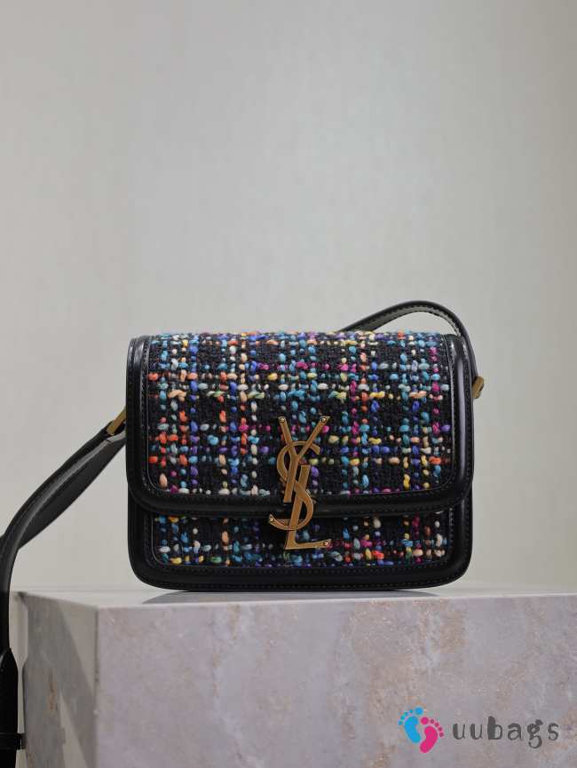 Uubags | YSL Small Solferino Bag Tweed with Leather 19x13x5cm - 1