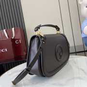 Uubags | Gucci Blondie bag dark grey smooth leather 32x17x10cm - 3