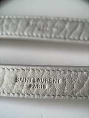 Uubags | YSL Niki in white grained lambskin bag decorated with the Cassandre 28x20x8.5cm - 2