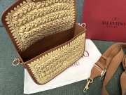 Uubags | Valentino Garavani Alltime Vlogo Flap Crochet Bag In Brown 23.5x18x8cm - 4