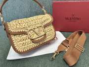 Uubags | Valentino Garavani Alltime Vlogo Flap Crochet Bag In Brown 23.5x18x8cm - 5