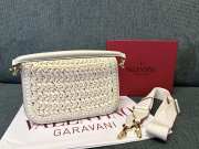 Uubags | Valentino Garavani Alltime Vlogo Flap Crochet Bag In White 23.5x18x8cm - 2