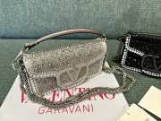 Uubags | Valentino Garavani Locò imitation crystal bag in grey 19x10.5x5cm - 2