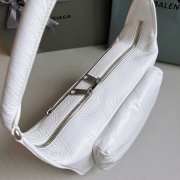 Uubags | Balenciaga Raver Shoulder Bag In White 24.5x22x7cm - 4