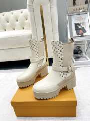 Uubags | Louis Vuitton Laureate Platform Chelsea Boot In White - 1