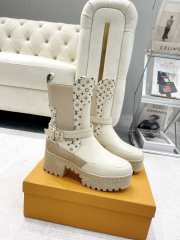 Uubags | Louis Vuitton Laureate Platform Chelsea Boot In White - 6