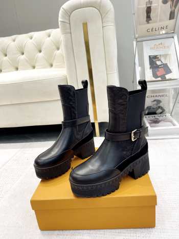 Uubags | Louis Vuitton Laureate Platform Chelsea Boot In Black