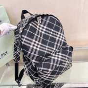 Uubags | Burberry Check Backpack In Black/calico 35x14x41cm - 4