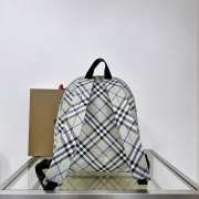 Uubags | Burberry Check Backpack In Lichen 35x14x41cm - 6