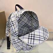 Uubags | Burberry Check Backpack In Lichen 35x14x41cm - 5