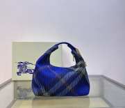 Uubags | Burberry Mini Peg Duffle Bag In Blue 21.5x10.5x23cm - 1