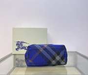 Uubags | Burberry Mini Peg Duffle Bag In Blue 21.5x10.5x23cm - 6