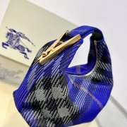 Uubags | Burberry Mini Peg Duffle Bag In Blue 21.5x10.5x23cm - 5