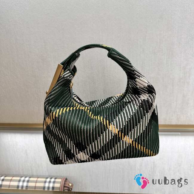 Uubags | Burberry Mini Peg Duffle Bag In Green 21.5x10.5x23cm - 1