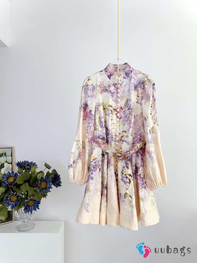 Uubags | Zimmermann Lyrical Buttoned Mini in Dreamy Floral  - 1