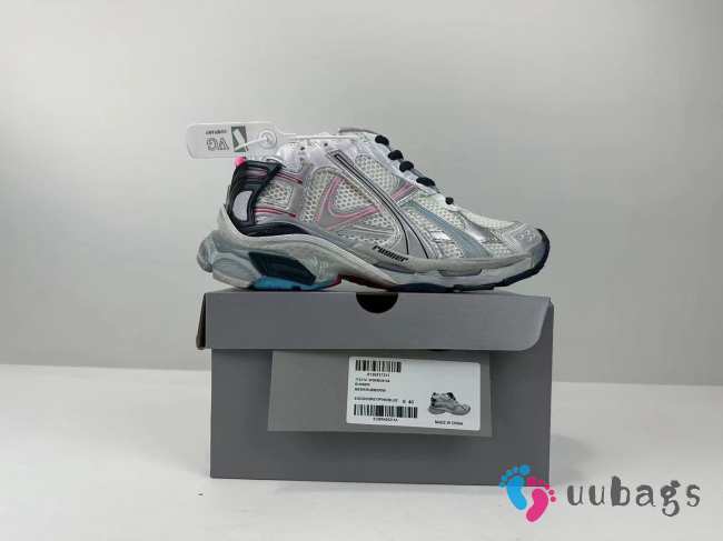 Uubags | Balenciaga Runner Sneakers In Grey/Pink/Blue - 1