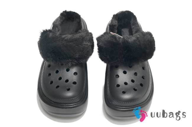 Uubags | 2307 Crocs Igloo low-top rabbit fur cotton shoes - 1