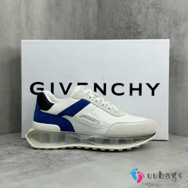 Uubags | Givenchy sneakers lightweight and technical transparent sole in blue/white - 1