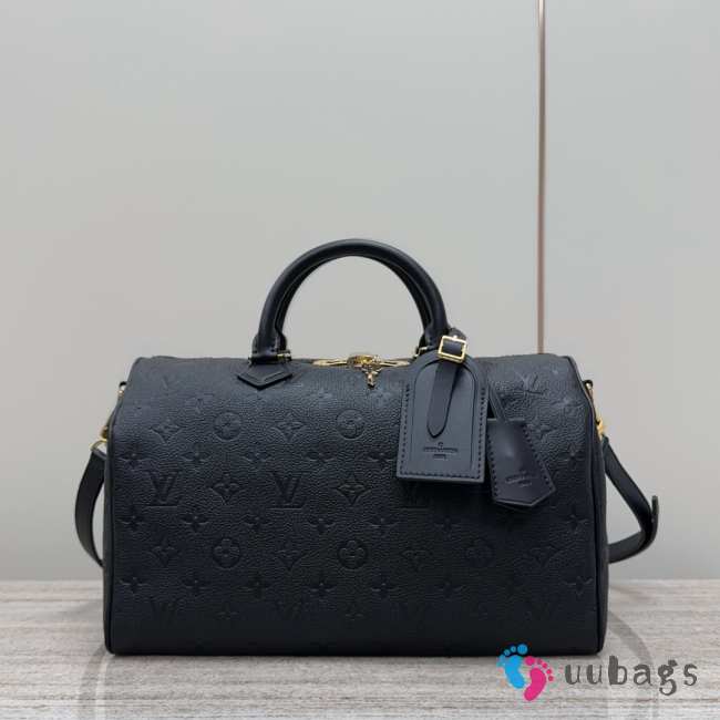 Uubags | Louis Vuitton M47186 Speedy Soft Bag In Black 30x17x21cm - 1