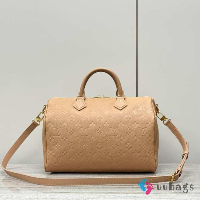 Uubags | Louis Vuitton M47186 Speedy Soft Bag In Beige 30x17x21cm - 1