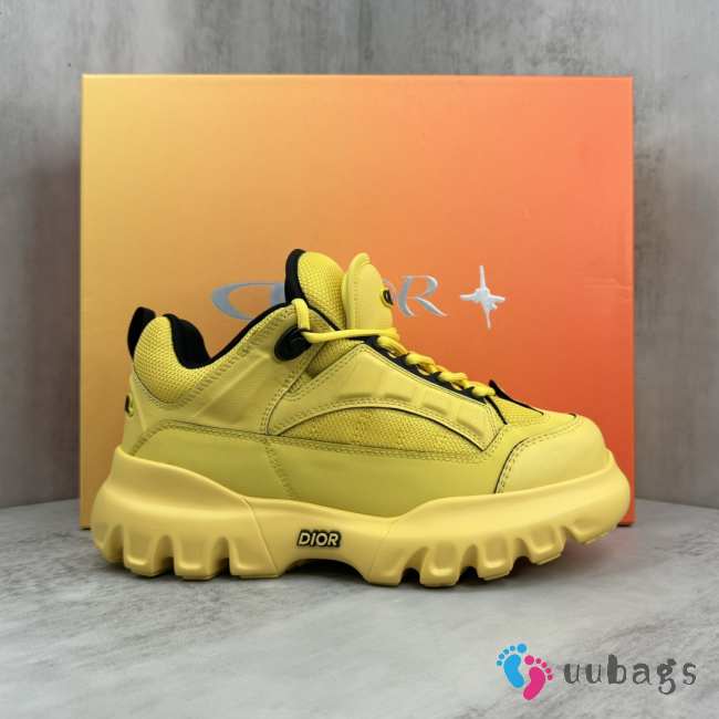 Uubags | Dior And Lewis Hamilton Snow Derby Shoe In Yellow 4.5cm - 1