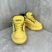 Uubags | Dior And Lewis Hamilton Snow Derby Shoe In Yellow 4.5cm - 6