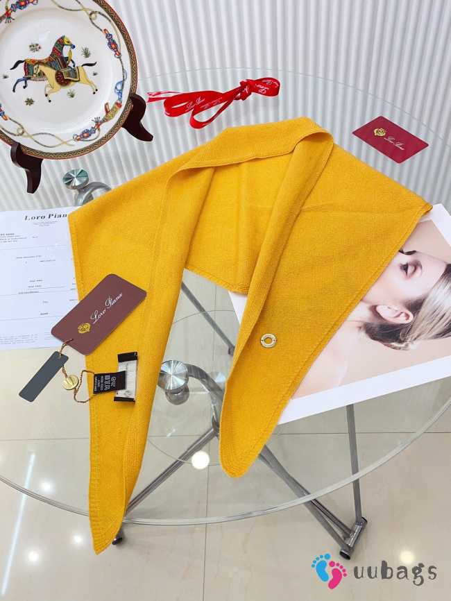 Uubags | Loro Piana Cashmere Scarf In Yellow - 1