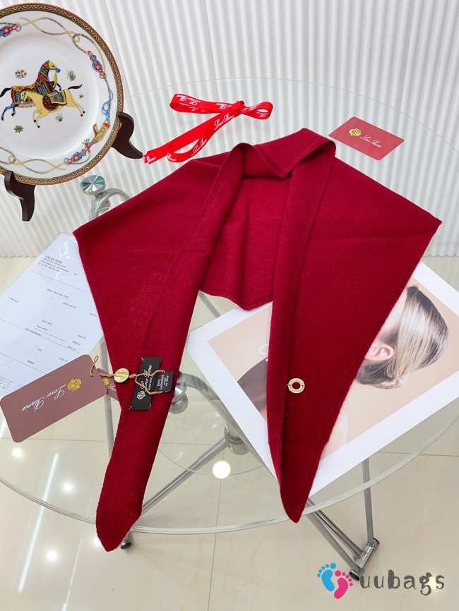 Uubags | Loro Piana Cashmere Scarf In Red - 1