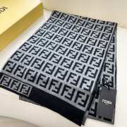 Uubags | Fendi FF scarf in black 180x30cm - 3