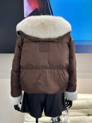 Uubags | MaxMara Down Jackets Fur Collar In Brown - 3