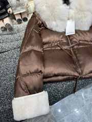 Uubags | MaxMara Down Jackets Fur Collar In Brown - 4