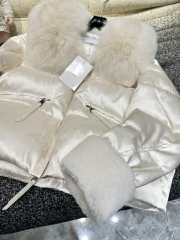 Uubags | MaxMara Down Jackets Fur Collar In White - 3