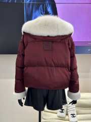 Uubags | MaxMara Down Jackets Fur Collar In Red - 2